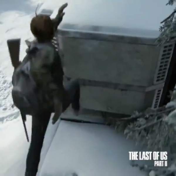 《美国末日2》新实机演示 艾莉身手灵活，雪天爬货车
