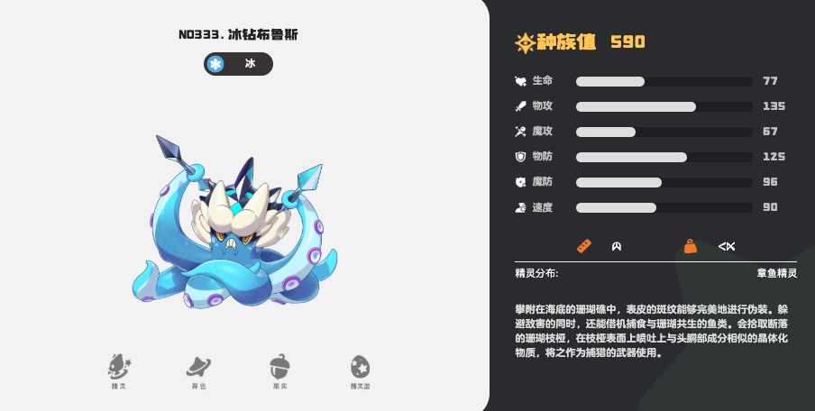 洛克王国世界冰钻布鲁斯配招表分享