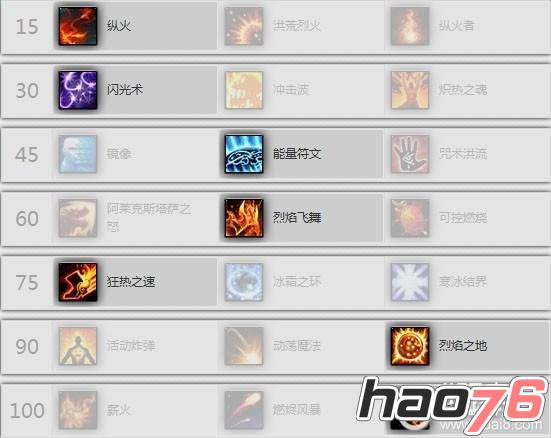 wow7.2火法天赋怎么加点  魔兽世界7.2火法天赋加点推荐